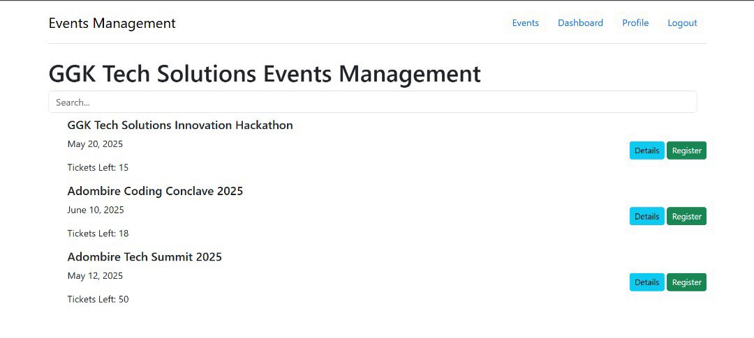 Event Management System